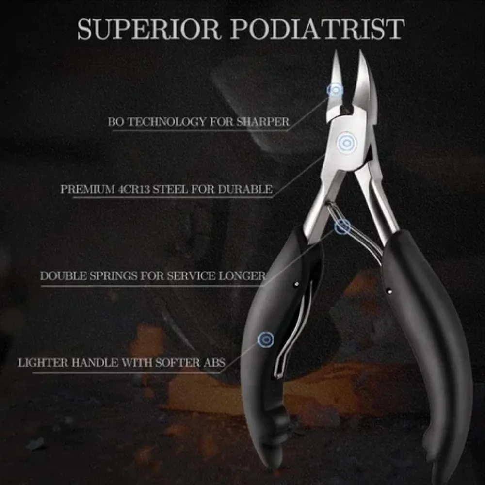 Medical-Grade Nail Clippers Podiatry Nail Clippers Correction Nippers Clipper Cutters Dead Skin Dirt Remover