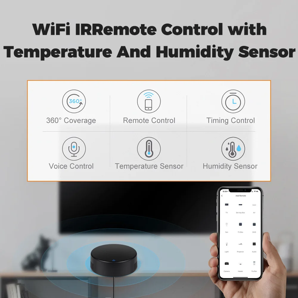 Télécommande intelligente IR WiFi, télécommande un... - Grandado