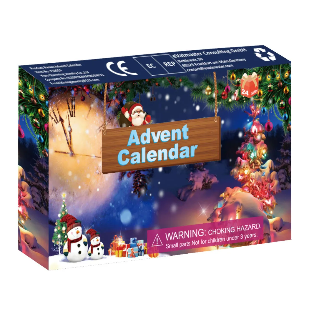 Christmas Advent Calendar box Toy Christmas type Soft Mini Mochi Squishies Kawaii animal Squishy Toys Stress Relief Toys kids