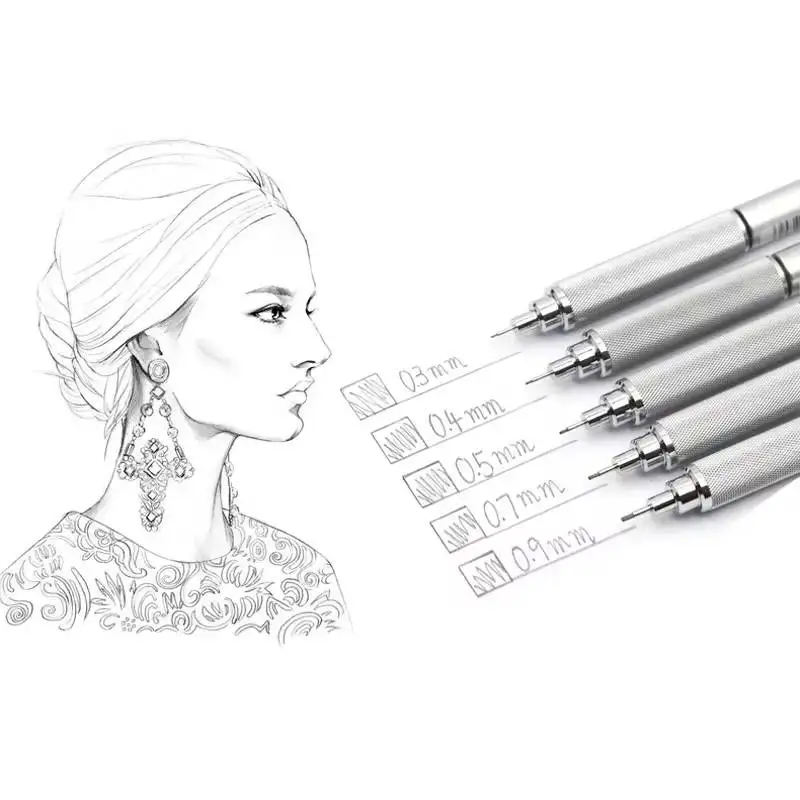 Uni KuruToga Mechanical Pencil, Low Gravity Auto Lead Rotation Metal Body, Pro Drawing Writing Sketch School Supplies Stationery 3