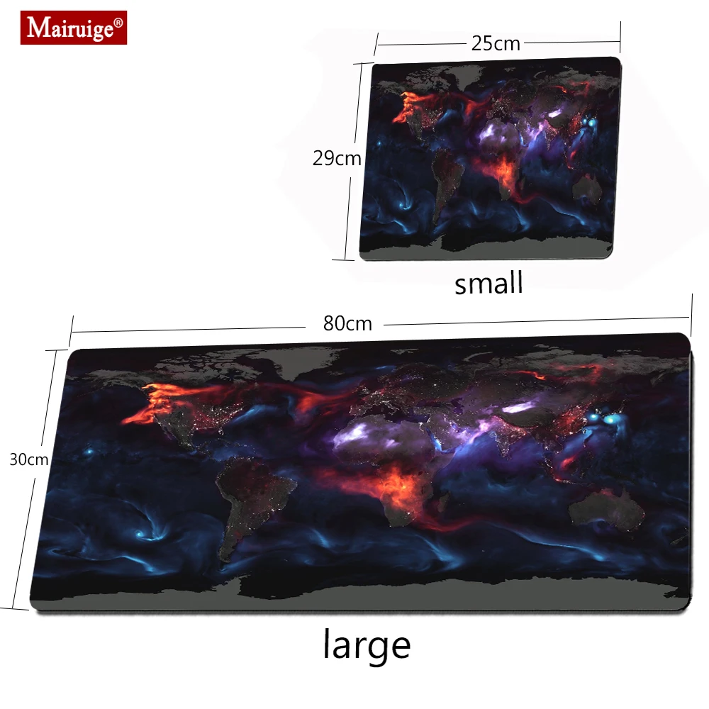 

Large Mouse Pad Gamer Big Mouse Mat Gaming Mouse Pad Computer Mousepad Rubber Surface World Map Game Mause Pad Keyboard Desk Mat