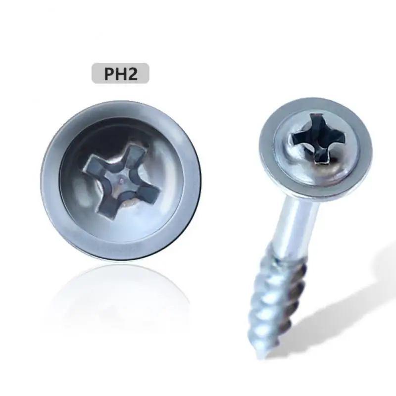 100 stks houtbewerking 25 32 38 50   63mm pocket gat schroeven ph2 cross driver hoofd zelftappende schroef voor pocket hole jig   size  25mm kopen? | Korting tot 37