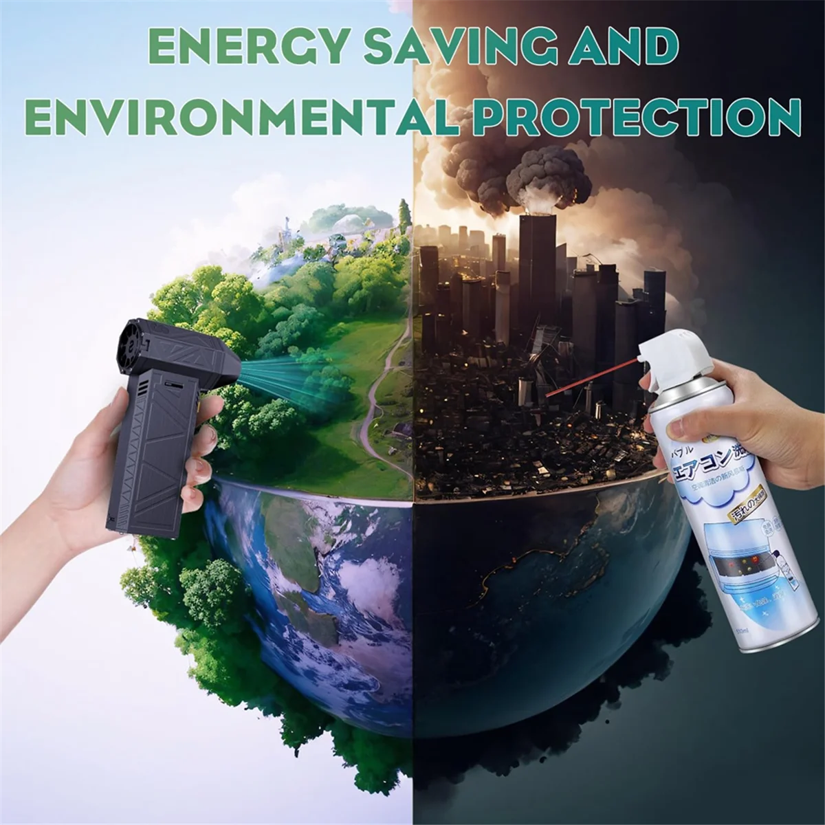 SEMOIC Compressed Air Duster 130,000 RPM Super Power Turbo Jet Fan Mini Blower,Electric Air Duster for Cleaning Keyboard,PC,Car