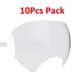 Anti-Oil Scratch Resistant Protective Film for Full Face Respirator Lens (10PCS Pack)