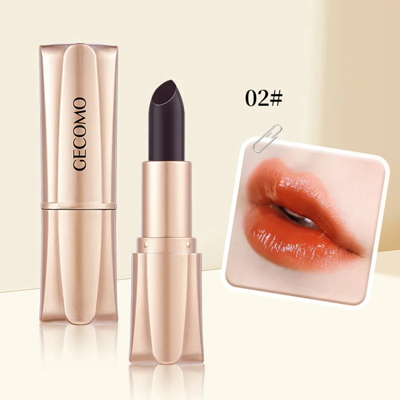 thumbnail image 1 of GECOMO Black Magic Lipstick - Moisturizing Gloss, Long-Lasting, Temp-Sensitive Color Change, Lip Hydration,Korean makeup, 1 of 5