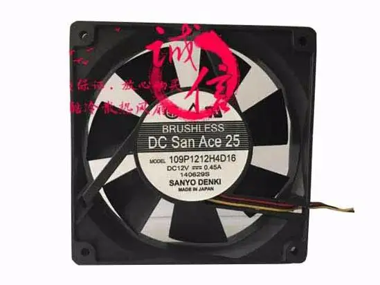 

SANYO DENKI 109p12h4d16 DC 12V 0.45A 120x120x25 мм 3-проводной Вентилятор охлаждения сервера