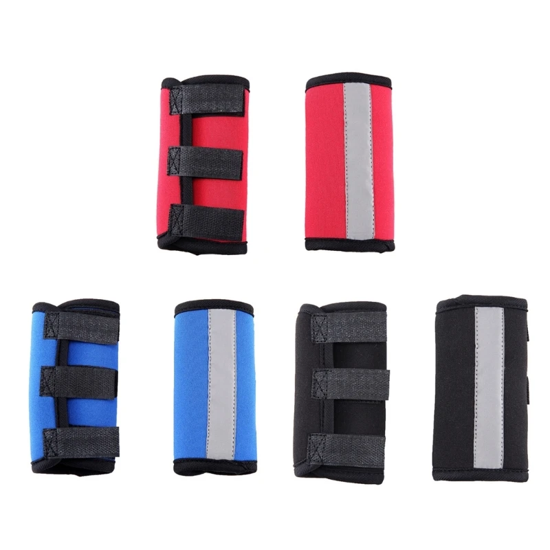 

2x Reflective Dog Fleece Elbow Sleeves Leg Brace for Ankle Recovering Dog Front Leg Recovery Sleeves F1FB