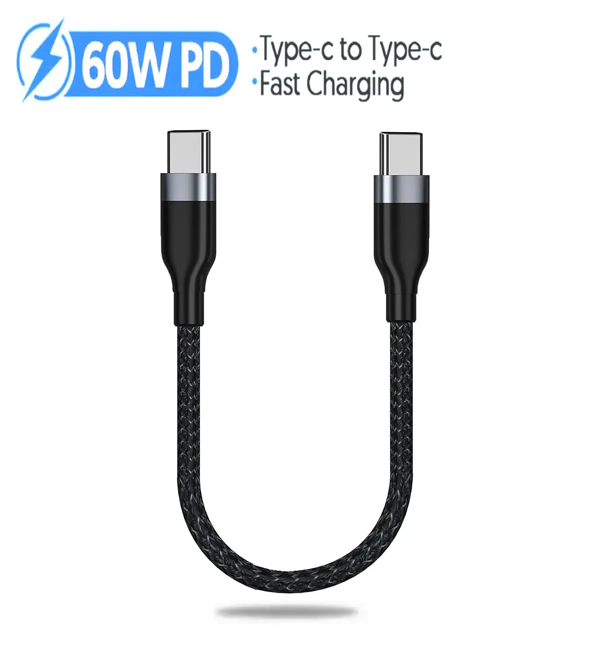 สายชาร์จ USB-C 0.25 เมตร ชาร์จเร็ว ทนทาน พกพาสะดวก