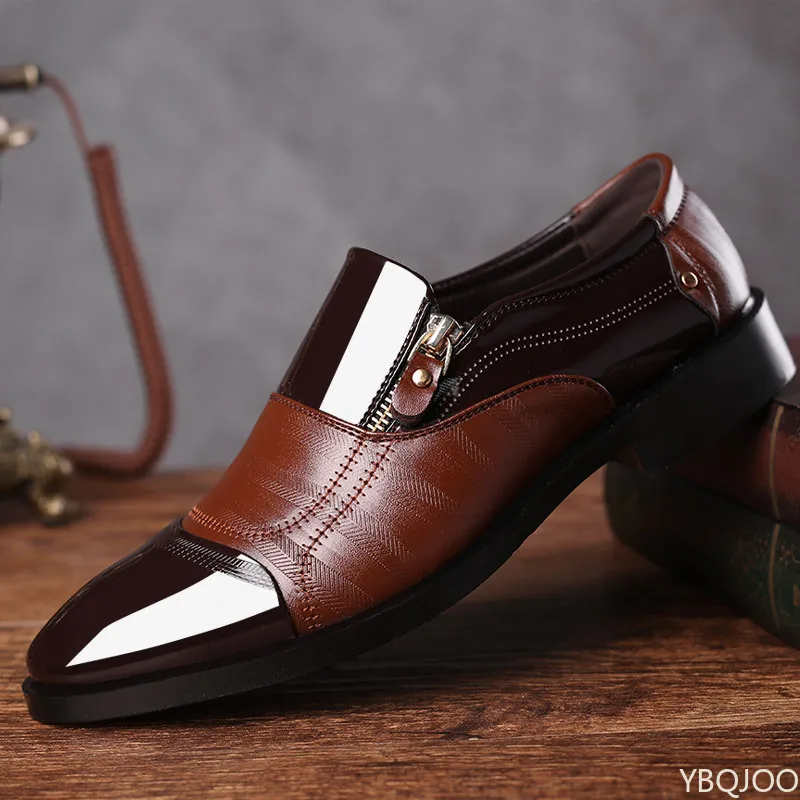 Fashionable Men Office Formal Shoes Low Cut Daily Comfortable - Uniqwear