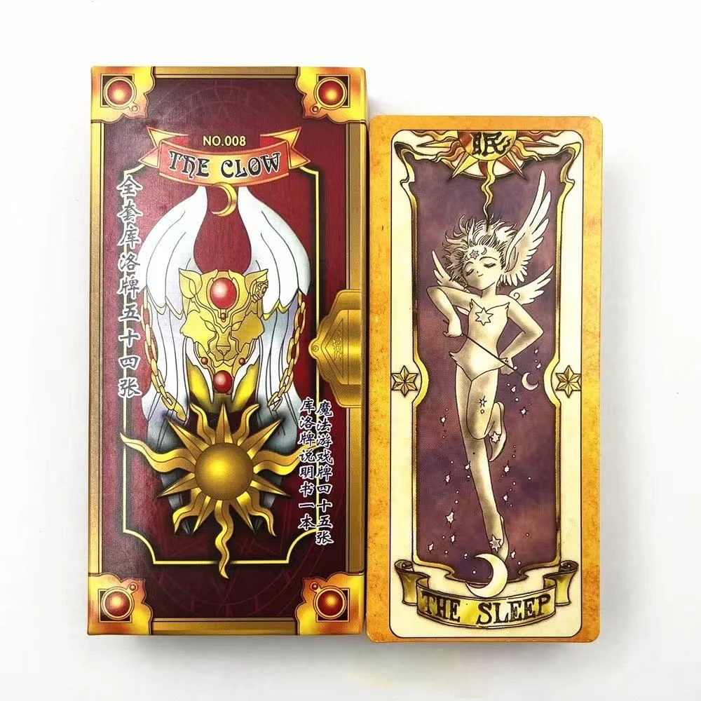 Anime Cosplay Card Captor Sakura KINOMOTO Clow Cards Tarot Prop Paper Poker Card Funny Family Friend Party Xmas Accessories