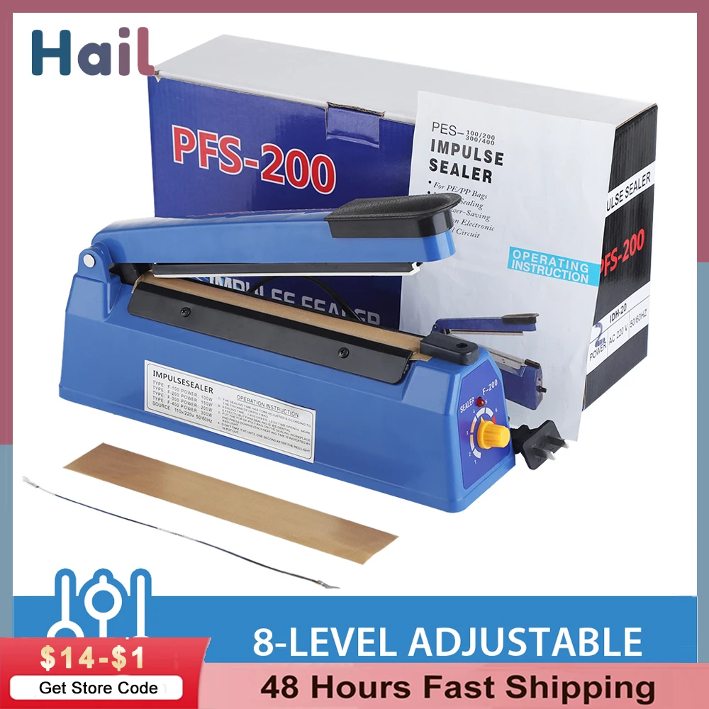 Electric Heat Sealing Machine Fast Heat Sealer Hand Press Vacuum Food