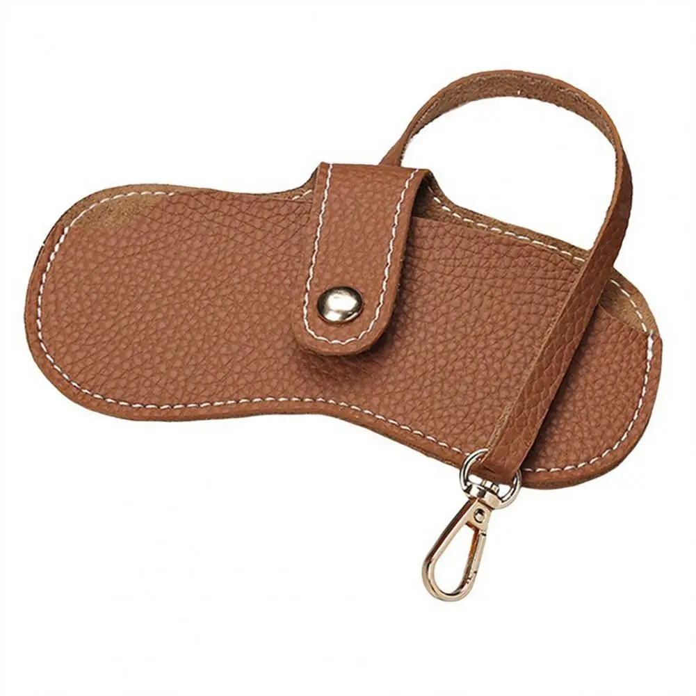 Sac à Lunettes En Cuir Souple Avec Crochet - Protection Anti-rayures - Portable Sur Sac, Ceinture - Lot De 3 Ou 5 Couleurs - 7