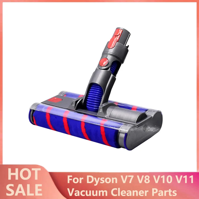 

Motorized Double Floor Brush Head Tool For Dyson V8 V7 V10 V11 V15 Handheld Vacuum Cleaner Soft Sweeper Roller Brush Replacement