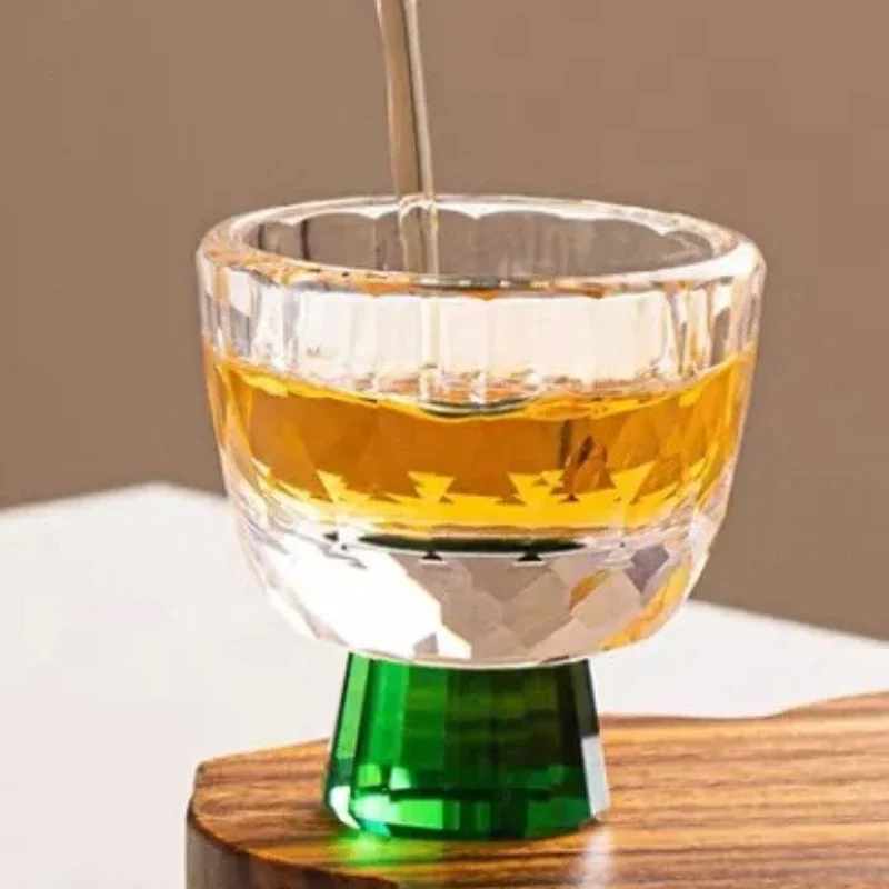 Handmade Carved Crystal Glass Whisky Glasses, Household Foreign Wine Glasses, Water Glasses, Gift Collection