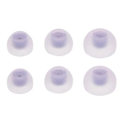 Premium Replacement Ear Tips for Wireless Earbuds, 3 Pairs (For Purple)