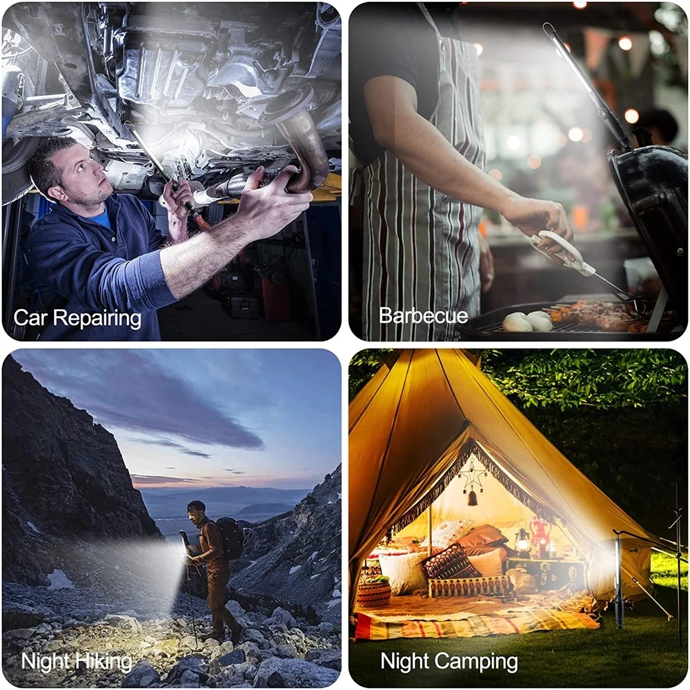 Torcia LED Ricaricabile Tramite USB - Potente MAh - Con Luce Laterale Impermeabile Per Escursioni Di Emergenza Caccia E Campeggio 92007602 - Foto 6