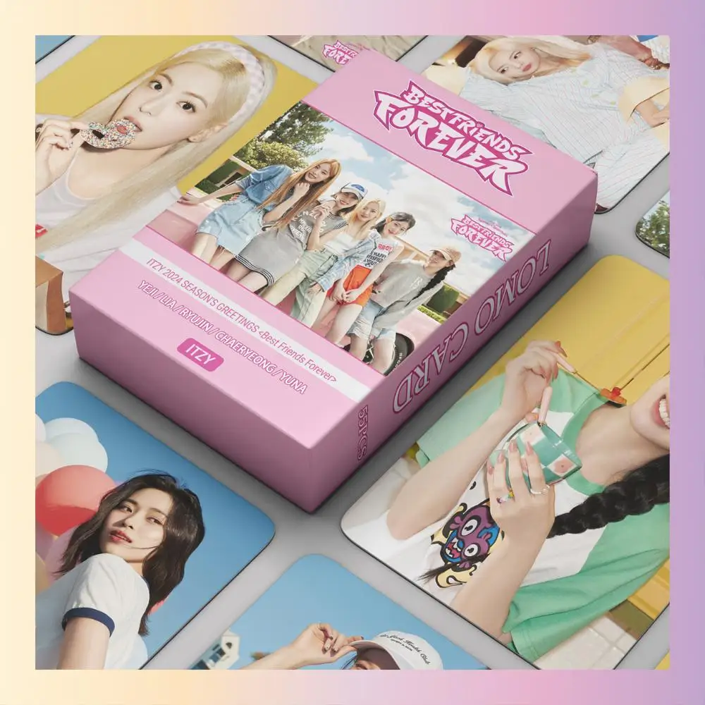 

XIURAN 55Pcs/Box ITZY BEST FRIENDS FOREVER Mini Album Photocard KPOP Lomo Card (READY STOCK)