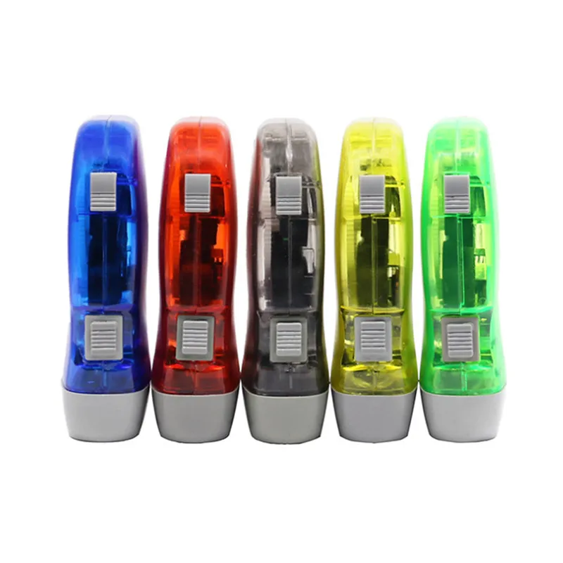 3 LED Hand Pressing Dynamo Crank Power Wind Up Flashlight Torch Light Hand Press Crank Camping Lamp Light