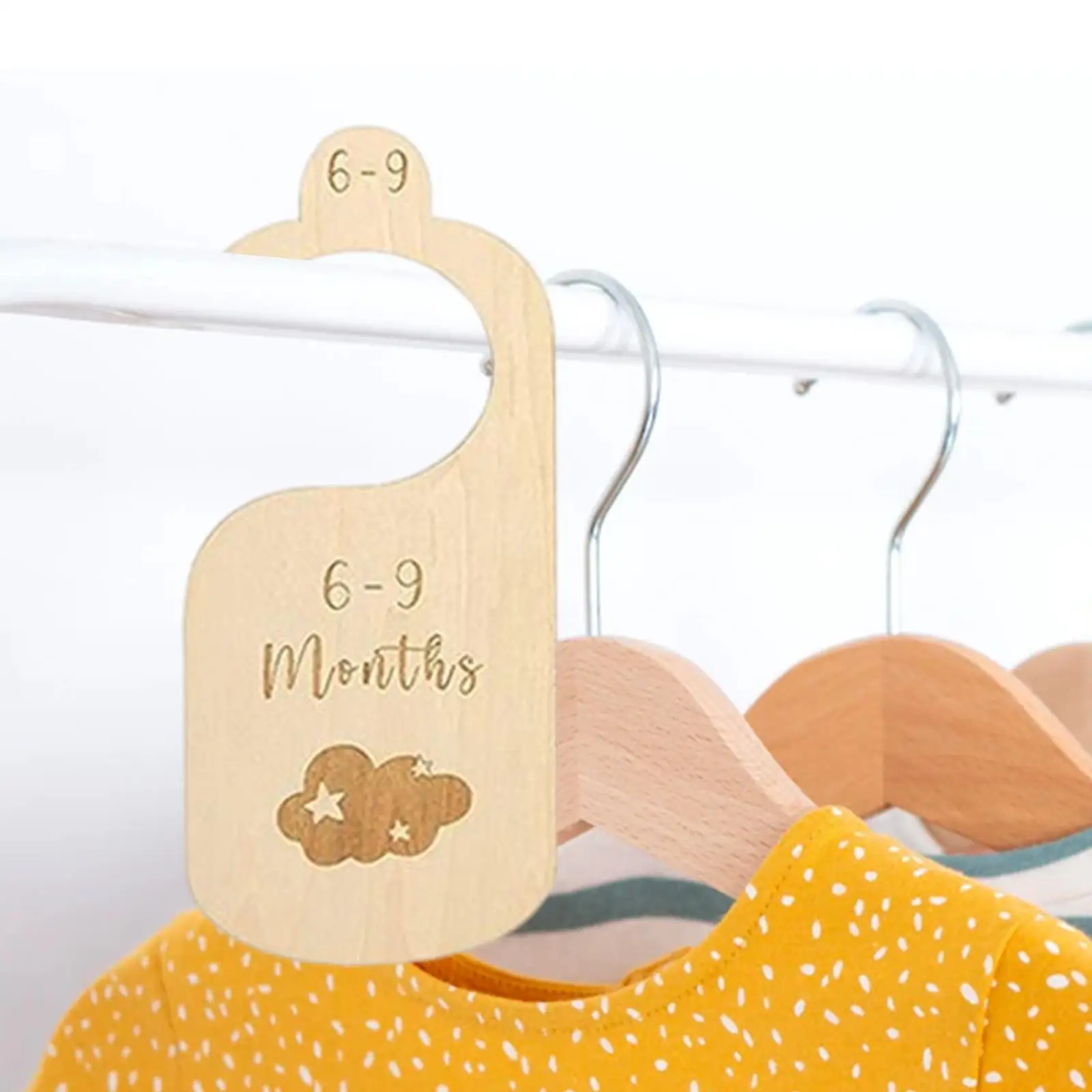 

7Pcs Double Sided Newborn Baby Toddler Clothes Dividers Closet Baby Size Dividers Infant Wardrobe Divider Label New Mom Gift