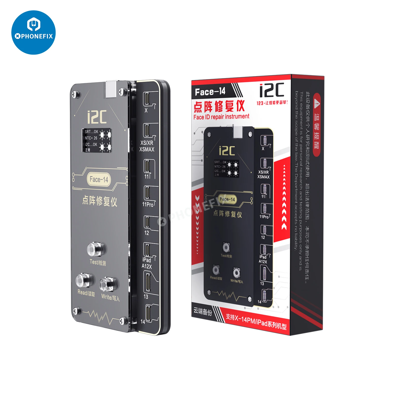 Nuovo Programmatore A Matrice Di Punti I2C 35 In 1 Face-14 Per Iphone X A 14Pm Reticolo Ic Lettura Scrittura Riparazione Face Id Dot Flex Cable Sostit