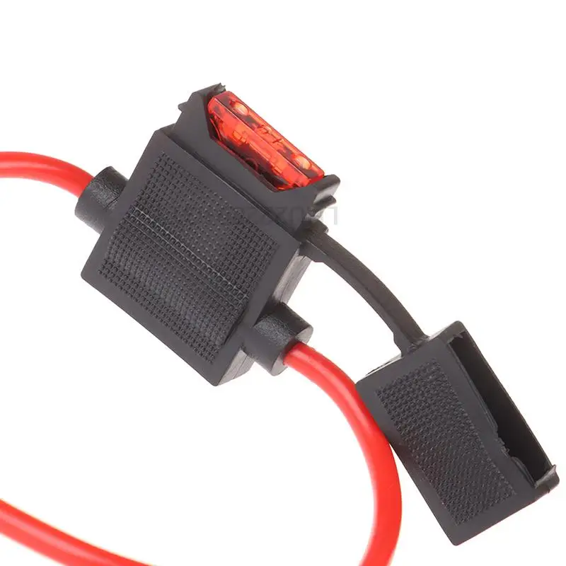 Car Splash Proof In-line Standard Blade Fuse Holder Box 5/10/15/20/25/30A Fuses
