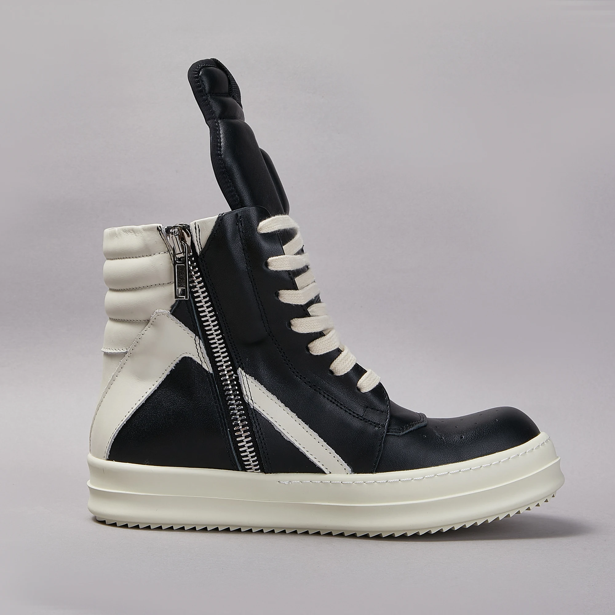 Casual Shoes running sneakers casual shoes sports shoes casual sneakers fashion sneakers leather shoes leather boots Brand Men Shoe Casual High Top Women Sneaker Ankle Boot Geobasket Leather Owen Fashion Thick-sole Flat Zip Shoe