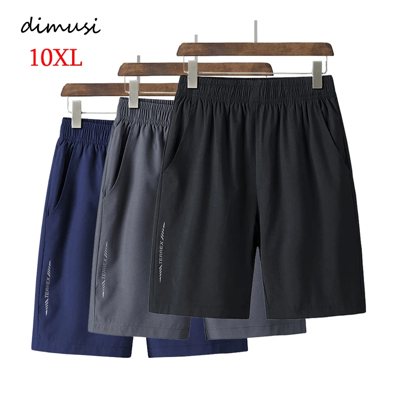 

DIMUSI Summer Men's Sports Fitness Shorts Casual Breathable Elastic Waist Jogger Beach Shorts Male Board Shorts Clothing 10XL