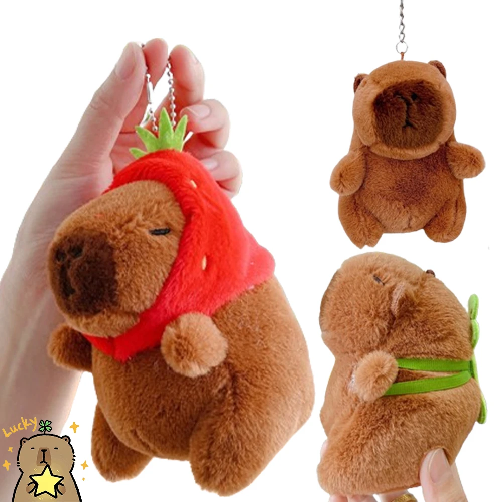 Capybara Plush Toy 1-20PCS Cartoon Pendant Bag Hanging Ornament Keychain
