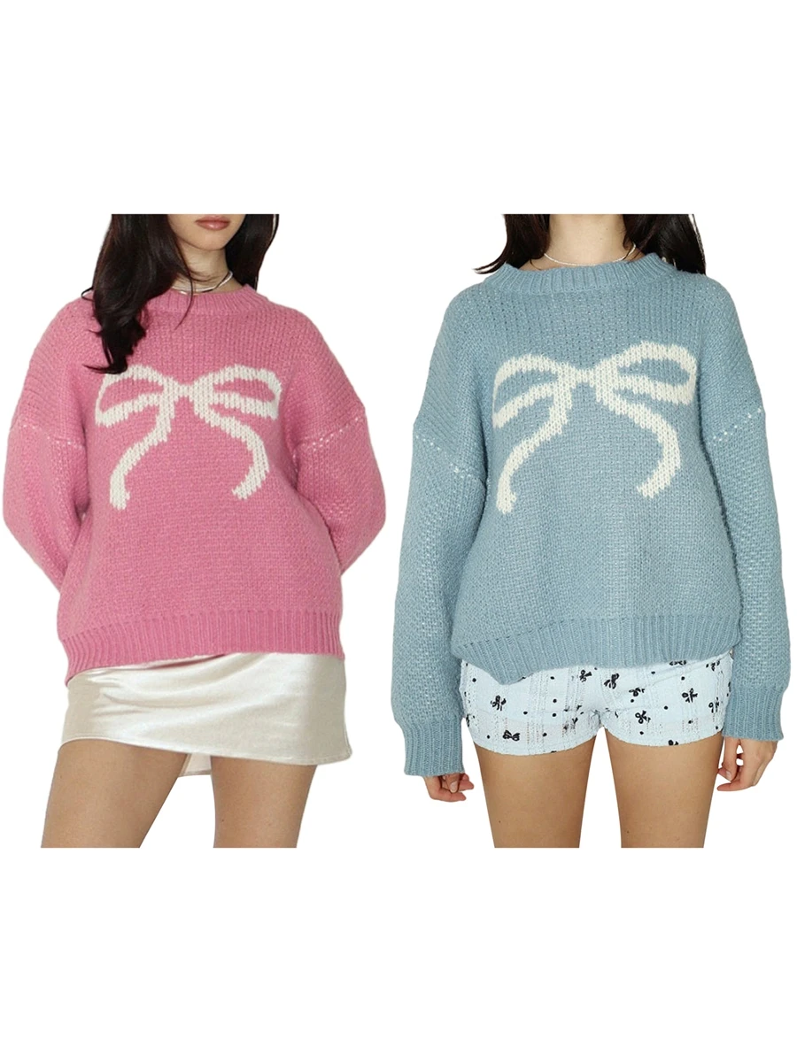 Women s Cable Knit Sweater with Ribbed Crew Neck and Long Sleeves - Cozy Pullover for Fall and Winter Fashionistas