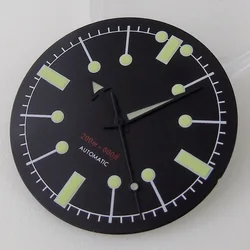 Vintage Green Luminous Diver Watch Dial, 31mm - Diving Wristwatch Accessory (Black dial hand)
