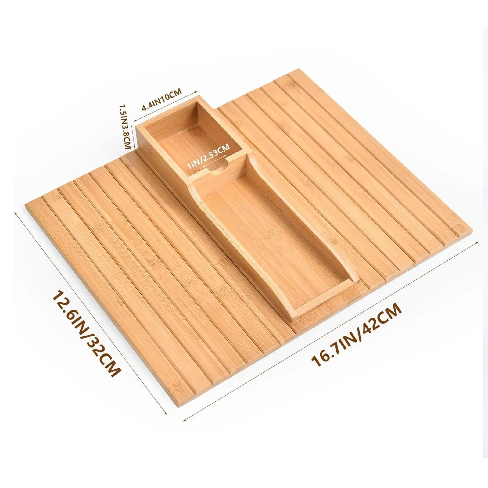 Foldable Tray With Cup Holder, Foldable Couch Arm Table Tray, Sofa Arm Tray Table, Rest Cup Holder For Couch Storage Trays
