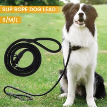 

Dog Training Leash Slip Pet Dog Nylon Rope Lead Strap dog accessories Adjustable Traction Collar For S\M\L