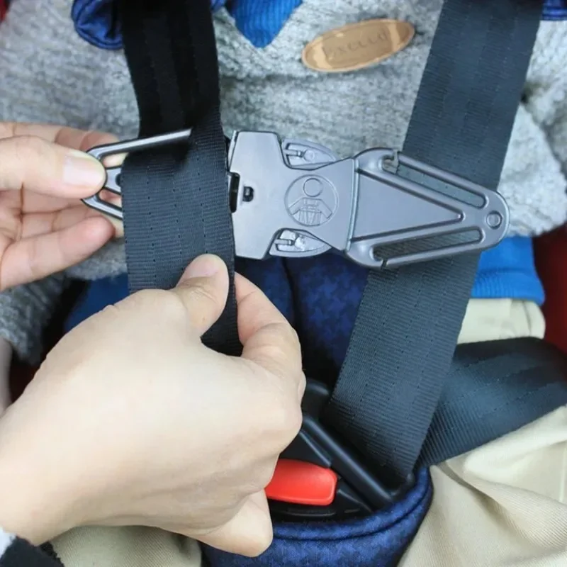 고정 가슴 버클이있는 어린이 카시트 자동차 제거 클립 배낭 자동차 좌석 벨트 스트랩 조절기 홀더 자동차 액세서리
