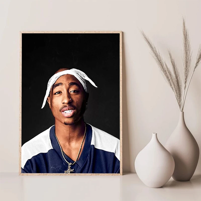 thumbnail image 1 of Pinturas del cantante de hip hop Tupac en la pared, arte en lienzo, figura de acción, Heartsopper, Lana Del Rey, Taylor Swift, carteles sexys, 1 of 5