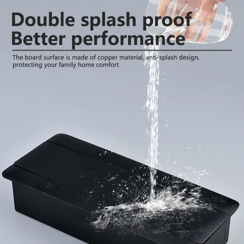 카운터 탑 소켓 범용 소켓, USB 내장 테이블 소켓, 팝업 콘센트, 내장 데스크탑 콘센트, 146x220mm 