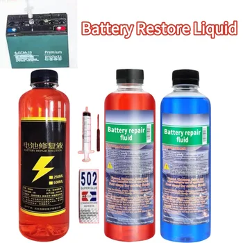 Soluzione liquida per ripristino batteria da 500 ml Soluzione acida batteria per rinnovo batteria Batterie al piombo al piombo Ripristina terminale additivo