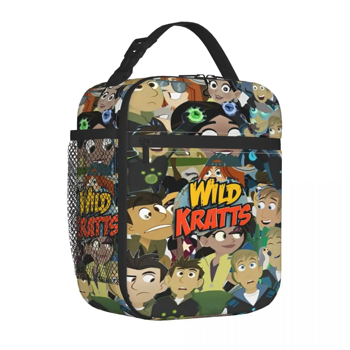 Wild Kratts Anime Accessories Insulated Lunch Bag For Picnic Food Container Portable Thermal Cooler Lunch Boxes