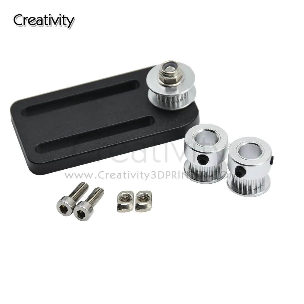 듀얼 Z축 리드 스크류 알루미늄 키트, 타이밍 벨트 폭 6mm 기어 20 개, CR10 Ender3 3D 프린터 부품 622mm 752mm 벨트