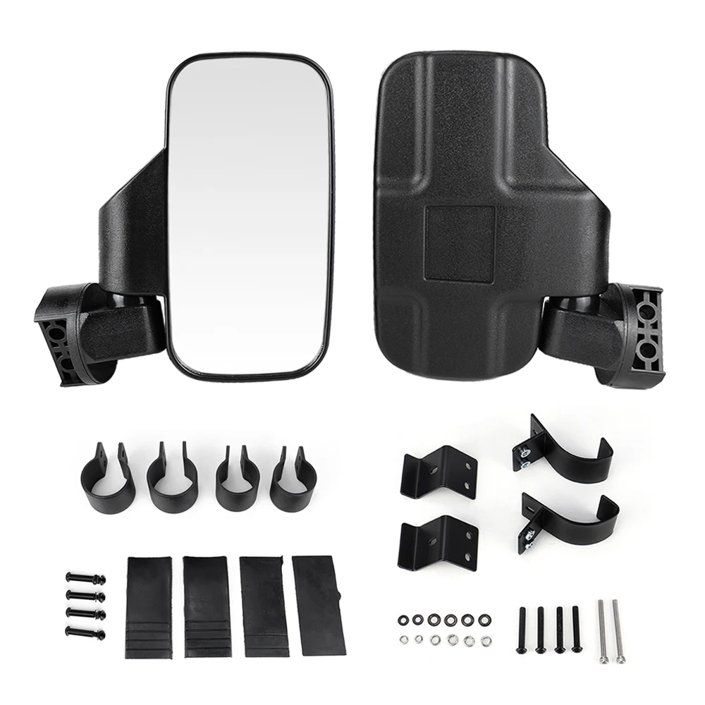 

1.75"/2" Pipe Clamp Beach Car Rearview Mirror All-terrain Vehicle Side Mirrors with Two Brackets for Polaris Rover/RZR UTV/ATV