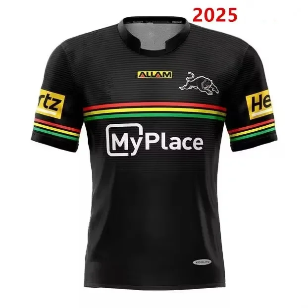 2025 PENRITH PANTHERS MEN'S ALTERNATE RUGBY JERSEY Size:S-5XL ( Print name and number ) 5