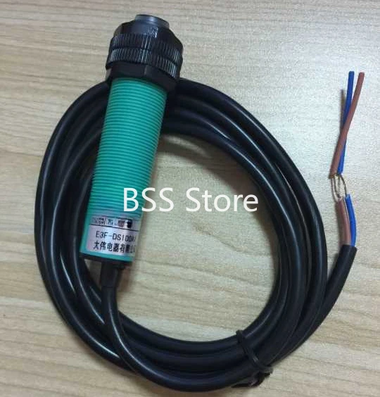 

2PCS/Lot E3F-DS100A1 Infrared Sensor Switch AC Two-wire 220V Photoelectric Sensor Distance 1 Meter Adjustable Sensor