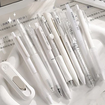 5 pezzi semplicità moda gel penna set tinta unita carino ad asciugatura rapida penne neutre bella studente di cancelleria scuola forniture per ufficio