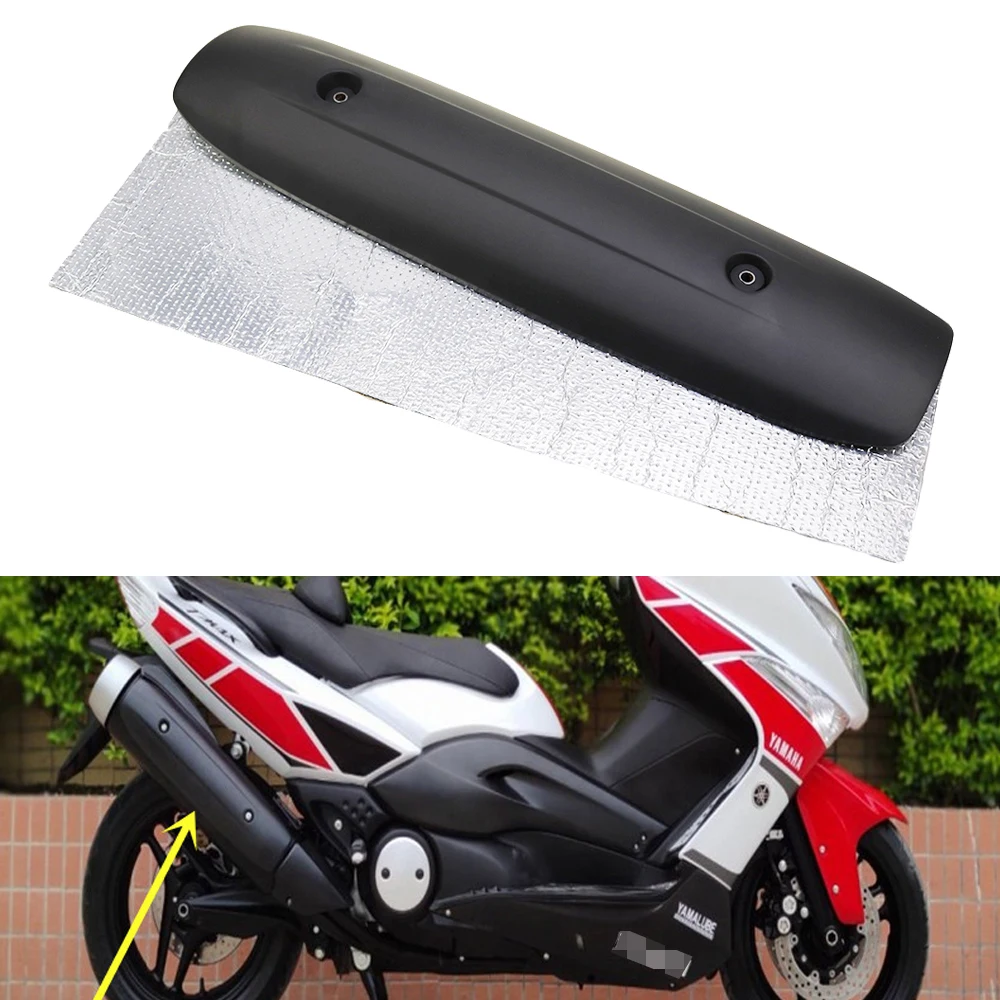 

Matte Black Motorcycle Muffler Exhaust Pipe Cover Cowl For Yamaha TMAX530 TMAX T-MAX530 TMAX500 2012 2013 2014 2015 2016 Version