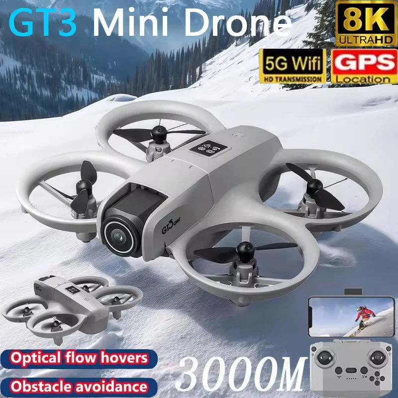 Mini Drone 4K avec Caméra Réglable 180° et Évitement d'Obstacles