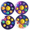 Eight Planets Simple Dimple Pop Fidget Sensory Toy keychain Stress Relief Antistress Board Autism Anxiety Fidget Toy For Kids 2