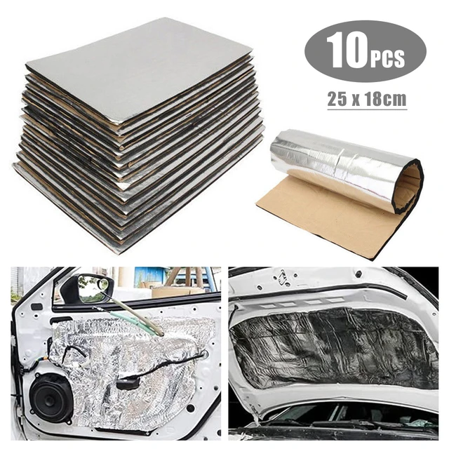 10Mm Car Hood Insulation Sound Deadening Pad Heat Shield Thermal