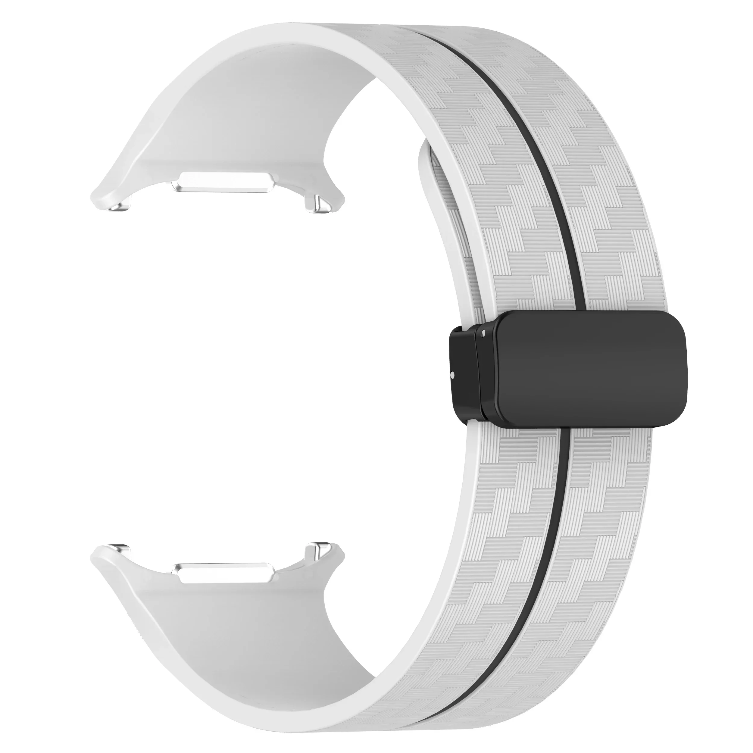 Silicone Sport Strap with Magnetic Folding Clasp - Premium Replacement Bracelet