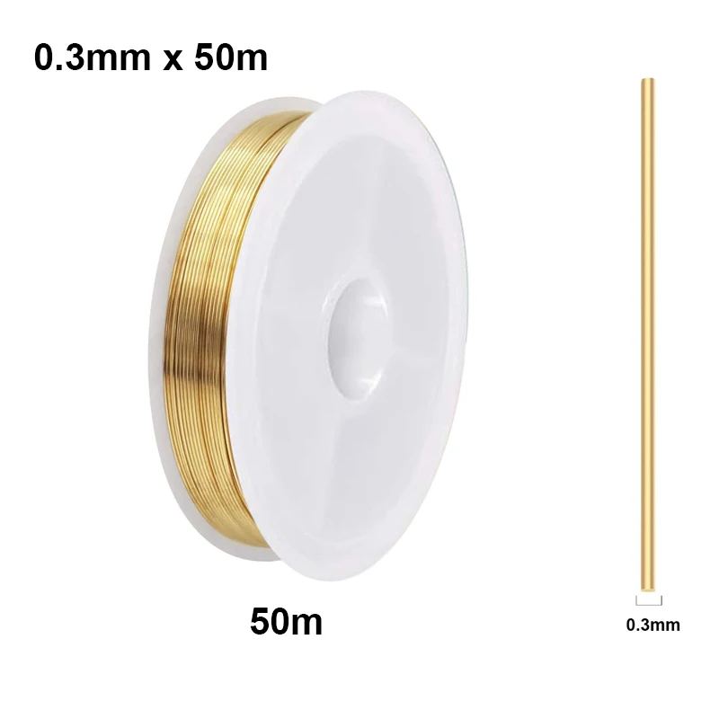 Premium Soft Brass Wire - Ultra-Fine, Versatile, High-Quality Metal Wire (1-100m)