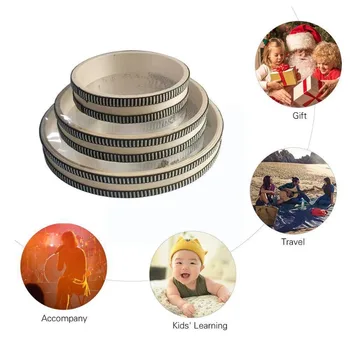 목재 색상 목재 레모 오션 드럼 Orff 음악 자연의 도구, 전통 음향 악기, 6/8/10 S 민속 인치 E6E5