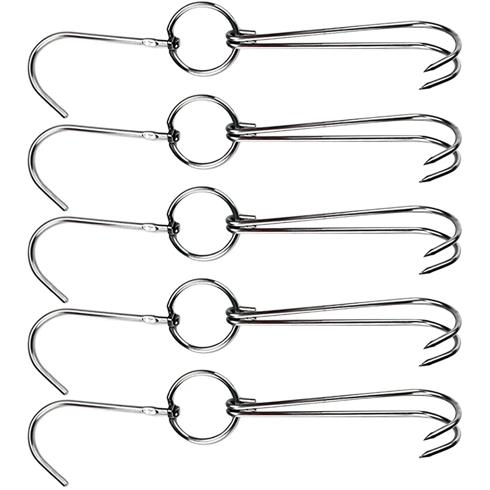 

Chinese Bacon Hanging Hook Sausage Kitchen Meat Fish Hooks Roast Hook Chicken Goose Pigeon Meat Hook Pig Burning Tools